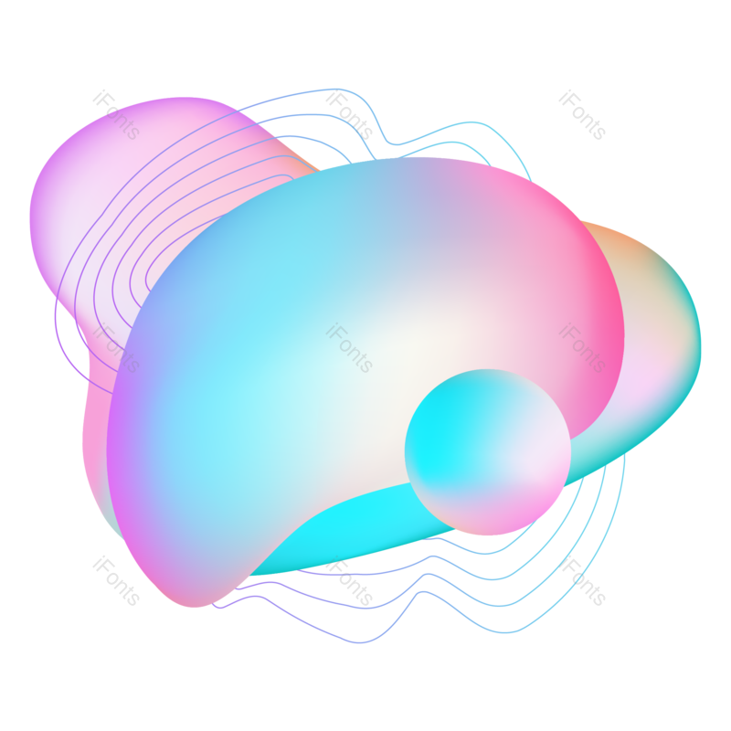 线条图片,几何元素,渐变PNG,免抠素材